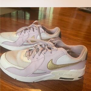 Nike Women's Sneakers - Light Pink/lavender  and Gold